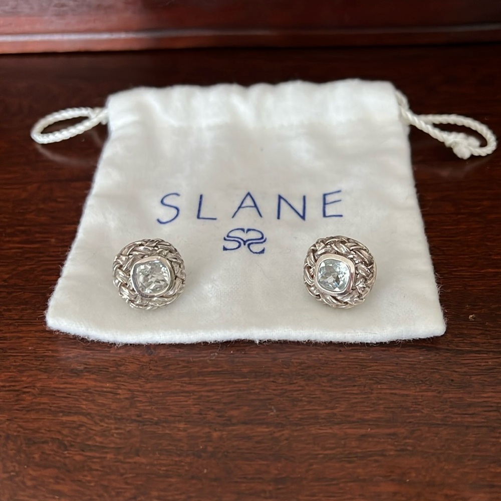 Slane white topaz earrings